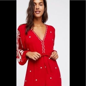 Free People Jumpsuit embroidered